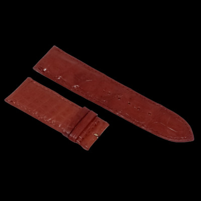 HJ8277-78-79-80 - Dây đồng hồ Huy Hoàng da cá sấu 2 mặt da size 16, 18, 20 màu đen, nâu đất, vàng bò, nâu đỏ