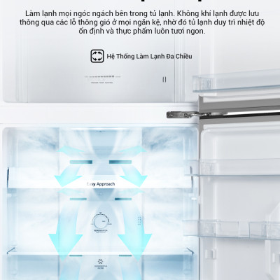 Tủ lạnh Hisense Inverter Pro 424L RT549N4EBU tiết kiệm năng lượng, bảo hành 3 năm - HÀNG CHÍNH HÃNG