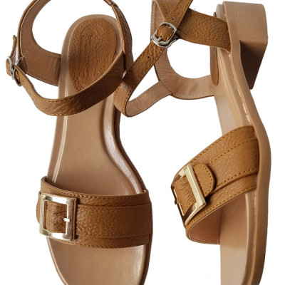 Giày Sandal Cao Gót Da Bò Thật BIGGBEN SDCG71