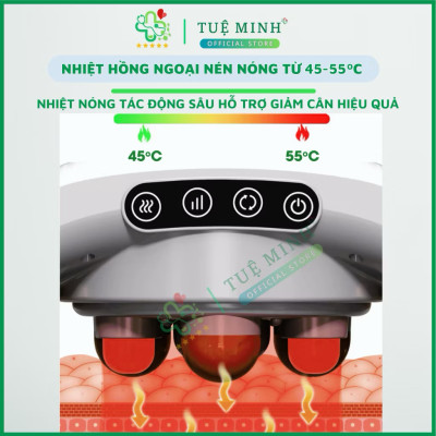 Đai Massage Bụng Hỗ Trợ tan Mỡ Bụng, Xoa Bóp Cùng Lúc Làm Nóng, Mát Xa Cổ Vai Lưng Đùi Megou TY-308 BH 1 Năm