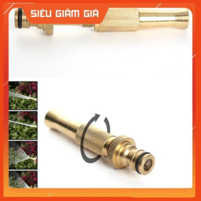 Bộ dây vòi xịt nước rửa xe, tưới cây . tăng áp 3 lần, loại 15m 206587 đầu đồng, cút đồng, + tặng mở chai