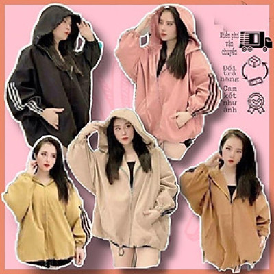 Áo khoác của nữ dạ 2 lớp tay phồng cánh dơi sọc tay hàng đẹp đẹp cá tính-A2052