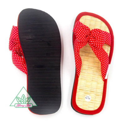 Dép chiếu Hương Quế DCQ-49 với nguyên liệu thân thiện môi trường (sợi chiếu, bột quế, sợi đay)