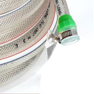 Bộ dây vòi xịt nước rửa xe, tưới cây . tăng áp 3 lần, loại 3m, 5m 206318Vđầu đồng, cút đồng