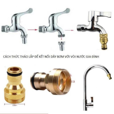  Bộ dây vòi xịt nước rửa xe, tưới cây . tăng áp 3 lần, loại 15m 206587 cút sập, + tặng đai