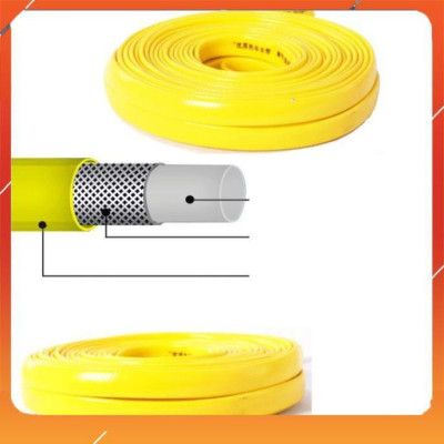 ️Evoucher Bộ dây vòi xịt nước rửa xe, tưới cây , tăng áp 3 lần, loại 7m, 10m 206622-5 cút sập,nối đen+  móc khoá