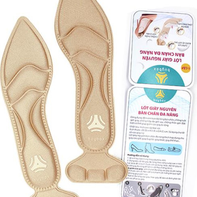 2 cặp lót giày cao gót mũi nhọn giảm size cho giày bị rộng, thoáng khí và êm chân- buybox - BBPK55