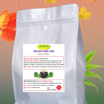 Đậu đen xanh lòng rang mộc - 01kg - (MS) - Đậu đen xanh lòng 100% - hạt nhỏ thuần chủng