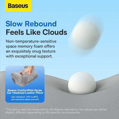 Gối Tựa Đầu Và Gối Tựa Lưng Baseus Thiết Kế Công Thái Học Dùng Trên Ô Tô Hoặc Văn Phòng Siêu Mềm Và Thoáng Khí - Hàng Chính Hãng