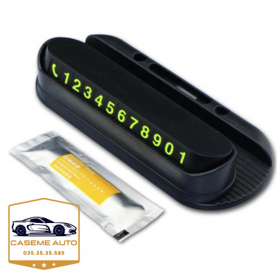 [Tặng Kèm Sáp Thơm] Bảng Số Trên Xe Ô Tô Khi Dừng Đỗ Kiêm Giá Đỡ Tiện Lợi Gắn Taplo Xe Hơi - Hàng Nhập Khẩu