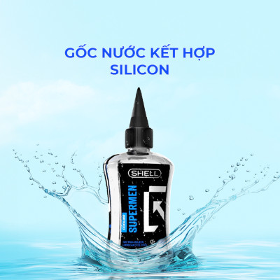 Gel bôi trơn hậu môn mát lạnh Shell Supermen Cooling - Chai 90ml | SHELL CHÍNH HÃNG