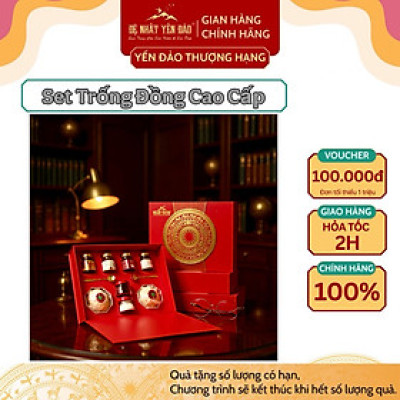 SET QUÀ YẾN SÀO CAO CẤP  - 4 TRONG 1 - YẾN THIÊN NHIÊN KHÁNH HÒA - ĐỆ NHẤT YẾN ĐẢO