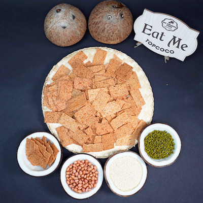 Bánh dừa nướng Topcoco - Vị đậu phộng 250g