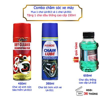Combo 3 sản phẩm chăm sóc xe máy CB-01MC 900ml
