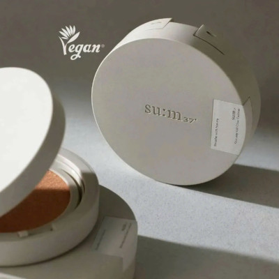 Phấn Nước Chống Nắng Thuần Chay Su:m37 Skin Stay Soft Glow Cushion Spf50+/Pa+++ 13g tone 1 da sáng 