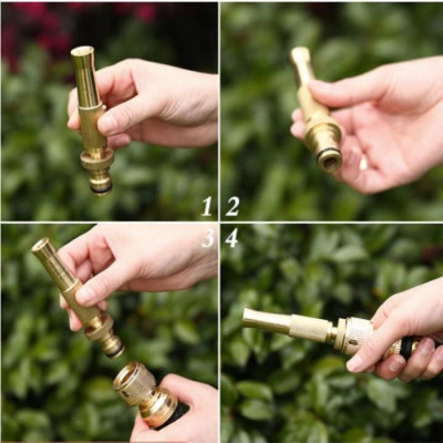  Bộ dây vòi xịt nước rửa xe, tưới cây . tăng áp 3 lần, loại 7m, 10m 206587đầu đồng,cút đồng, + tặng túi đựng bút