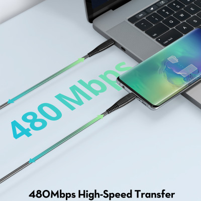 Combo RAVPower Củ Sạc Điện Thoại USB Type-C 61W RP-PC105 + Dây Cáp Sạc Type C to Type C RP-CB047 - Hàng Chính Hãng