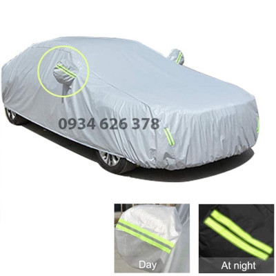 Bạt phủ trùm xe ô tô Mazda 3 3 lớp tráng bạc thông minh, chất liệu vải dù oxford cao cấp, áo chùm bảo vệ xe 4,5,7 chỗ