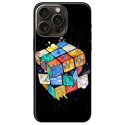 Ốp lưng dành cho Iphone 15 - Iphone 15 Plus - Iphone 15 Pro - Iphone 15 Pro Max - Rubik Vũ Trụ - Hàng Chính Hãng