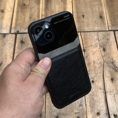 Ốp lưng da thời trang kết hợp MICA dành cho iPhone 13 / 13 Pro / 13 Pro Max / 13 Mini - Hàng nhập khẩu