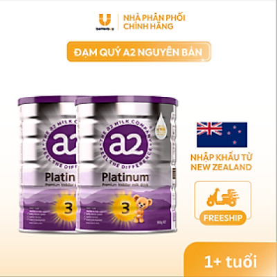 Combo 2 Lon Sữa a2 Milk a2 Platinum Premium Toddler Milk Drink Đủ Số Lon 900g