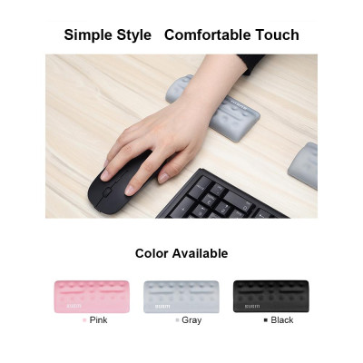 Tấm đệm lót chuột tiện dụng Vải không trơn trượt Kết cấu hỗ trợ kê cổ tay cho văn phòng BUBM