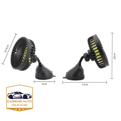Quạt máy đơn mini gắn taplo và kính xe ô tô F403. Công suất 5W - Hàng Nhập Khẩu