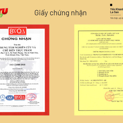 [CÓ 35% YẾN TƯƠI]  24 hũ thủy tinh Yến Khánh Hòa La San Đông Trùng Hạ Thảo