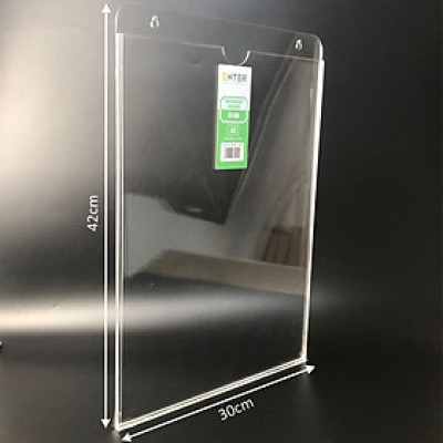 Kệ nhiều giấy treo tường mica Enter C14A 31.5x43cm A3 đứng, đáy 3mm