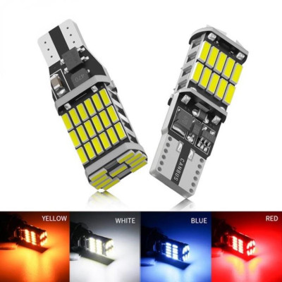 Đèn LED xi nhan ô tô T15 Bóng Đèn LED Lùi Xe Siêu Sáng T15 W16W 921 45 SMD 4014  cho ô-tô