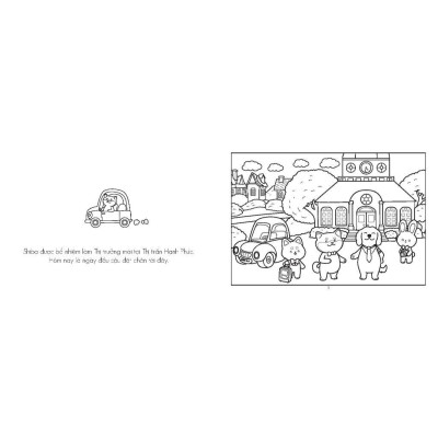 Sách Tô Màu - Thị Trấn Nhỏ Hạnh Phúc + Baby Three 12 Con Giáp Ở Vương Quốc Ngọt Ngào - Combo 2 Cuốn - Minh Thắng