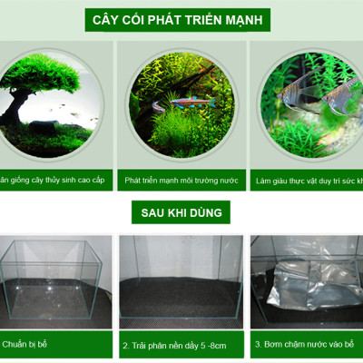 Phân nền thủy sinh DIAMAX AQUA2KG + Xốp Lọc Bể Cá 90x30cm vật liệu lọc nước hồ cá siêu sạch 