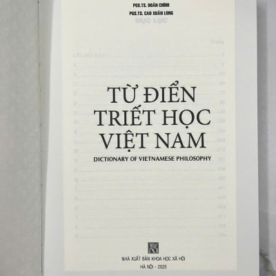 Sách Từ điển triết học Việt Nam (Dictionary of Vietnamese philosophy) - PGS.TS. Doãn Chính (Chủ biên)