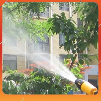 Bộ dây vòi xịt nước rửa xe, tưới cây , tăng áp 3 lần, loại 7m, 10m 206319 cút sập,nối nhựa v + túi đựng bút 