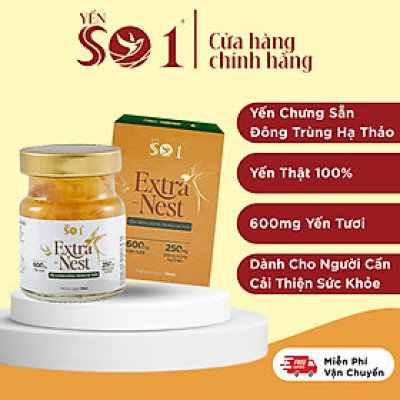 [Lọ 70ml] Yến Số 1 Chưng Sẵn Đông Trùng Hạ Thảo, Yến tươi 100%