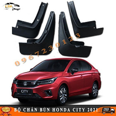 Bộ 4 Chắn Bùn Honda City 2021 Nhựa Dẻo Siêu Bền Bỉ