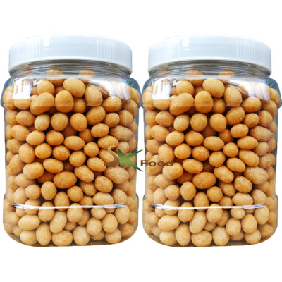 1KG ĐẬU PHỘNG CỐT DỪA SẤY GIÒN - 2 HŨ NHỰA 500G