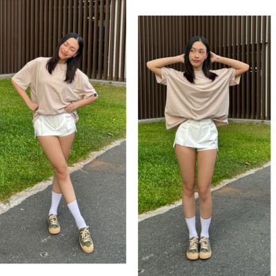 Giày Sục Đạp Gót Mules Vải Sneaker Unisex Tăng Chiều Cao 4cm DINCOX E10 Matcha