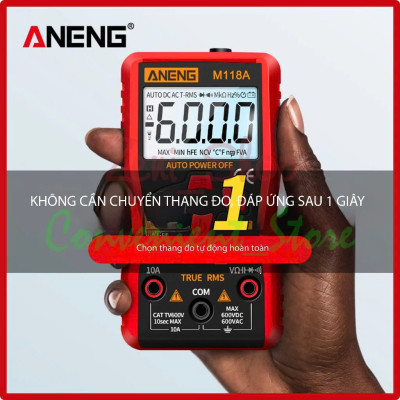 Đèn Ốp Trần Đồng Hồ Đo Điện Vạn Năng Tự Động Thông Minh Aneng - Cao Cấp, Đo Không Cần Chỉnh Thang