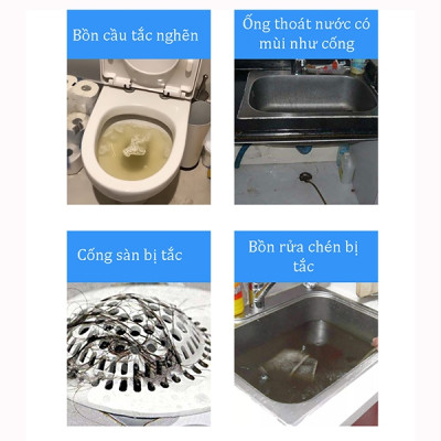 Bột thông cống cực 100g nội địa Hando