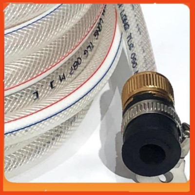 Bộ dây vòi xịt nước rửa xe, tưới cây . tăng áp 3 lần, loại 3m, 5m 206701Ađầu đồng, cút đồng+ tặng túi đựng bút