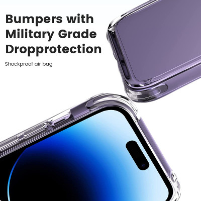 Ốp lưng chống sốc trong suốt hỗ trợ sạc Maqsafe cho iPhone 14 Pro / 14 Pro Max hiệu HOTCASE memumi Maqsafe Magetic Case siêu mỏng 1.5mm, độ trong tuyệt đối, chống trầy xước, chống ố vàng, tản nhiệt tốt - Hàng nhập khẩu