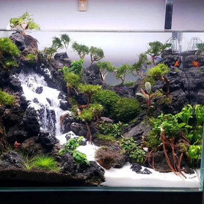 Cát Thạch Anh 2KG + Xốp Lọc Bể Cá 90x30 cm vật liệu lọc nước, trang trí bể cá