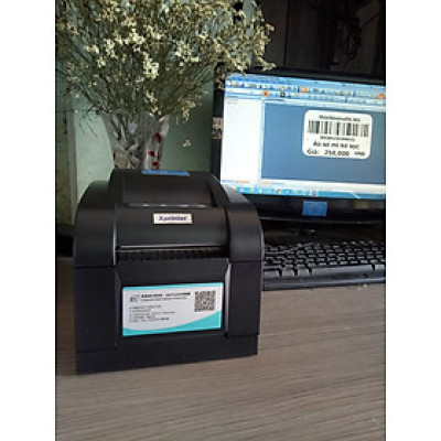 Máy in mã vạch Xprinter XP 350B - Hàng Chính Hãng