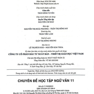 Chuyên Đề Học Tập Ngữ Văn 11 (Cánh Diều) (2023)
