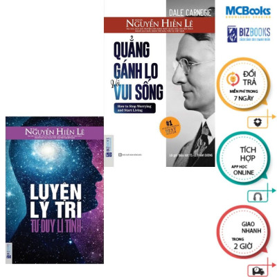 Sách - Quẳng Gánh Lo Và Vui Sống + Luyện Lí Trí - Combo 2 Cuốn - MCBooks