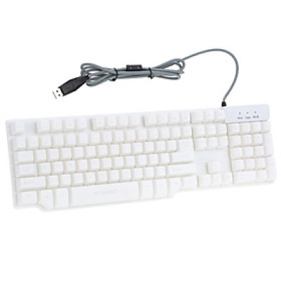 Bàn phím cơ giả chơi game chuyên nghiệp có dây USB đèn nền cho máy tính để bàn FOREV