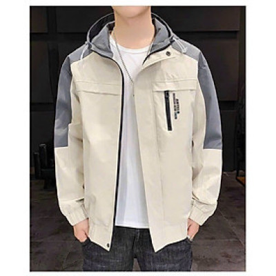 Áo Khoác Dù Nam Cán 2 Lớp Phối Nón Lulita [Free Ship] 3 Màu, 5 Size Menswear Jean Kem Nhung