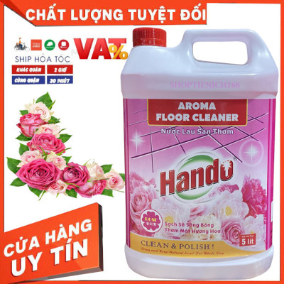 Nước thơm lau sàn nhà Hando can 5L Hương Nhài