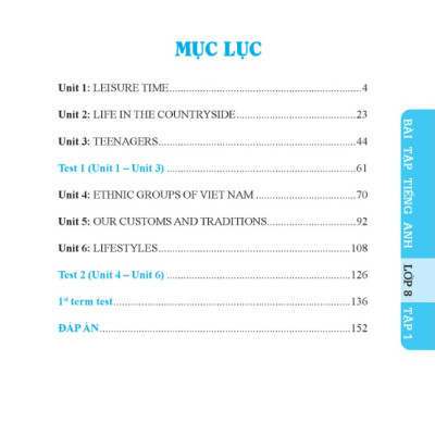 Sách - GLOBAL SUCCESS - Bài tập tiếng anh lớp 8 Tập 1 (có đáp án)